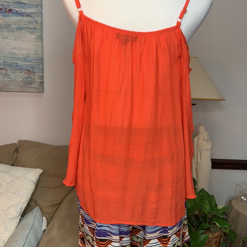 Peekaboo Shoulder Blouse A.Byer Sz M - Picture 2 of 5